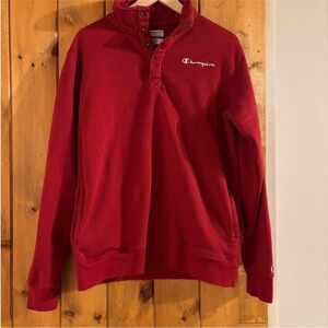 Champion Crimson Quarter-Zip Sweatshirt